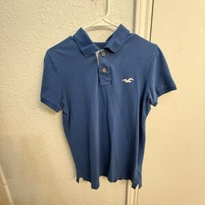 Hollister Blue Polo Shirt